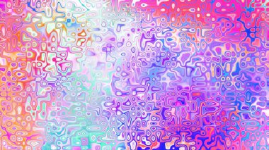 Yumuşak mor ve pembe tonlara sahip soyut organik hücresel doku, sıvı mozaik desen ve rüya gibi dijital yüzey