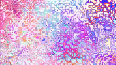 Yumuşak mor ve pembe tonlara sahip soyut organik hücresel doku, sıvı mozaik desen ve rüya gibi dijital yüzey
