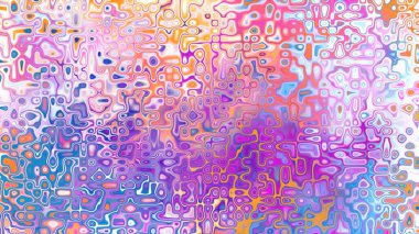 Yumuşak mor ve pembe tonlara sahip soyut organik hücresel doku, sıvı mozaik desen ve rüya gibi dijital yüzey