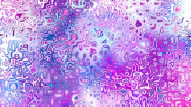 Yumuşak mor ve pembe tonlara sahip soyut organik hücresel doku, sıvı mozaik desen ve rüya gibi dijital yüzey