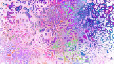 Yumuşak mor ve pembe tonlara sahip soyut organik hücresel doku, sıvı mozaik desen ve rüya gibi dijital yüzey