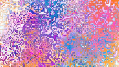 Yumuşak mor ve pembe tonlara sahip soyut organik hücresel doku, sıvı mozaik desen ve rüya gibi dijital yüzey