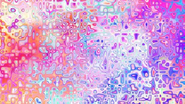 Yumuşak mor ve pembe tonlara sahip soyut organik hücresel doku, sıvı mozaik desen ve rüya gibi dijital yüzey