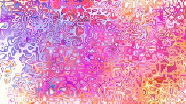 Yumuşak mor ve pembe tonlara sahip soyut organik hücresel doku, sıvı mozaik desen ve rüya gibi dijital yüzey