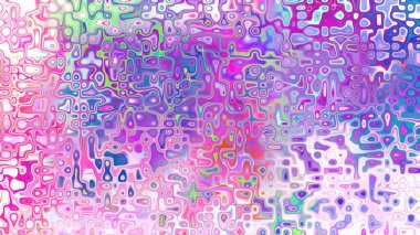 Yumuşak mor ve pembe tonlara sahip soyut organik hücresel doku, sıvı mozaik desen ve rüya gibi dijital yüzey