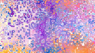 Yumuşak mor ve pembe tonlara sahip soyut organik hücresel doku, sıvı mozaik desen ve rüya gibi dijital yüzey