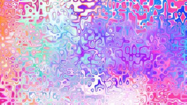 Yumuşak mor ve pembe tonlara sahip soyut organik hücresel doku, sıvı mozaik desen ve rüya gibi dijital yüzey