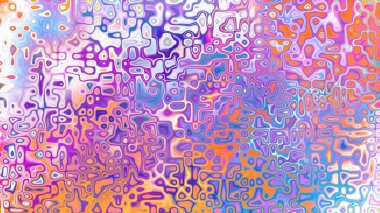 Yumuşak mor ve pembe tonlara sahip soyut organik hücresel doku, sıvı mozaik desen ve rüya gibi dijital yüzey