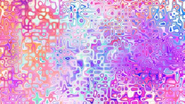 Yumuşak mor ve pembe tonlara sahip soyut organik hücresel doku, sıvı mozaik desen ve rüya gibi dijital yüzey