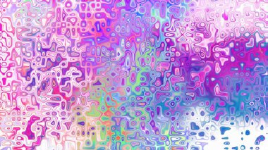 Yumuşak mor ve pembe tonlara sahip soyut organik hücresel doku, sıvı mozaik desen ve rüya gibi dijital yüzey