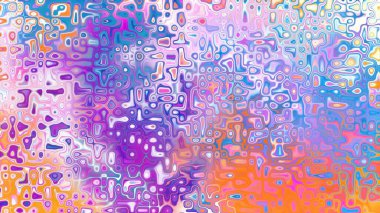 Yumuşak mor ve pembe tonlara sahip soyut organik hücresel doku, sıvı mozaik desen ve rüya gibi dijital yüzey