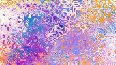 Yumuşak mor ve pembe tonlara sahip soyut organik hücresel doku, sıvı mozaik desen ve rüya gibi dijital yüzey