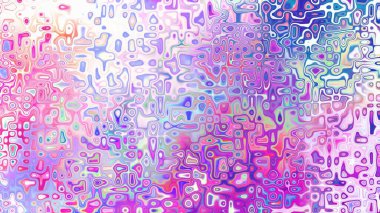 Yumuşak mor ve pembe tonlara sahip soyut organik hücresel doku, sıvı mozaik desen ve rüya gibi dijital yüzey