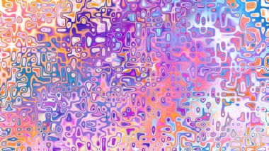 Yumuşak mor ve pembe tonlara sahip soyut organik hücresel doku, sıvı mozaik desen ve rüya gibi dijital yüzey