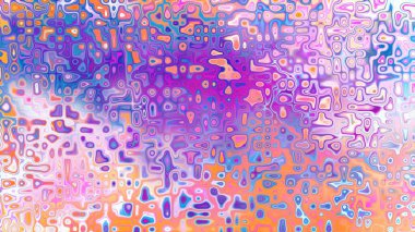 Yumuşak mor ve pembe tonlara sahip soyut organik hücresel doku, sıvı mozaik desen ve rüya gibi dijital yüzey