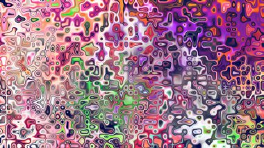 Yumuşak mor ve pembe tonlara sahip soyut organik hücresel doku, sıvı mozaik desen ve rüya gibi dijital yüzey