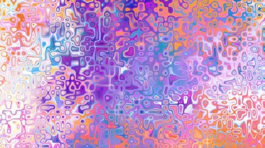 Yumuşak mor ve pembe tonlara sahip soyut organik hücresel doku, sıvı mozaik desen ve rüya gibi dijital yüzey