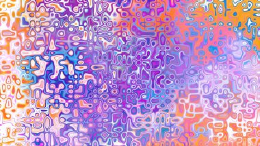 Yumuşak mor ve pembe tonlara sahip soyut organik hücresel doku, sıvı mozaik desen ve rüya gibi dijital yüzey