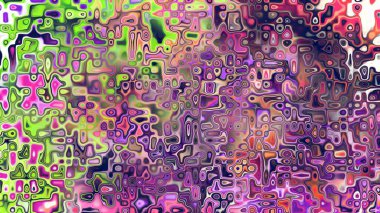 Yumuşak mor ve pembe tonlara sahip soyut organik hücresel doku, sıvı mozaik desen ve rüya gibi dijital yüzey