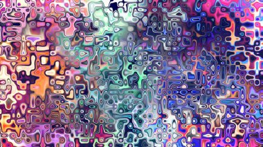 Yumuşak mor ve pembe tonlara sahip soyut organik hücresel doku, sıvı mozaik desen ve rüya gibi dijital yüzey