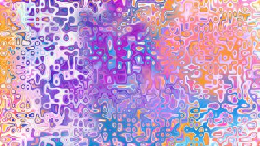 Yumuşak mor ve pembe tonlara sahip soyut organik hücresel doku, sıvı mozaik desen ve rüya gibi dijital yüzey