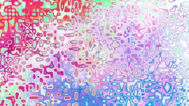 Yumuşak mor ve pembe tonlara sahip soyut organik hücresel doku, sıvı mozaik desen ve rüya gibi dijital yüzey