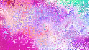 Yumuşak mor ve pembe tonlara sahip soyut organik hücresel doku, sıvı mozaik desen ve rüya gibi dijital yüzey