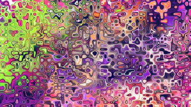 Yumuşak mor ve pembe tonlara sahip soyut organik hücresel doku, sıvı mozaik desen ve rüya gibi dijital yüzey