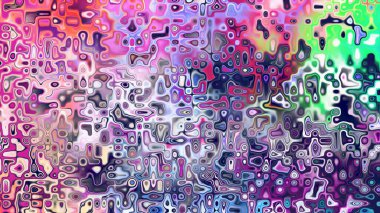 Yumuşak mor ve pembe tonlara sahip soyut organik hücresel doku, sıvı mozaik desen ve rüya gibi dijital yüzey