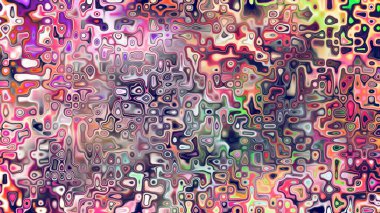 Yumuşak mor ve pembe tonlara sahip soyut organik hücresel doku, sıvı mozaik desen ve rüya gibi dijital yüzey