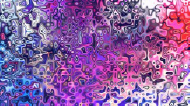 Yumuşak mor ve pembe tonlara sahip soyut organik hücresel doku, sıvı mozaik desen ve rüya gibi dijital yüzey