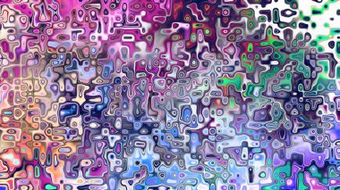 Yumuşak mor ve pembe tonlara sahip soyut organik hücresel doku, sıvı mozaik desen ve rüya gibi dijital yüzey