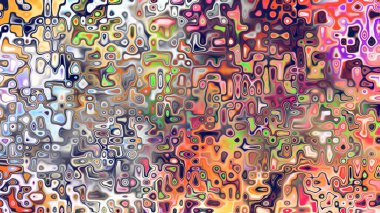 Yumuşak mor ve pembe tonlara sahip soyut organik hücresel doku, sıvı mozaik desen ve rüya gibi dijital yüzey