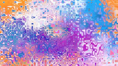 Yumuşak mor ve pembe tonlara sahip soyut organik hücresel doku, sıvı mozaik desen ve rüya gibi dijital yüzey