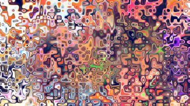 Yumuşak mor ve pembe tonlara sahip soyut organik hücresel doku, sıvı mozaik desen ve rüya gibi dijital yüzey