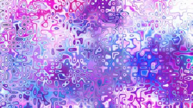 Yumuşak mor ve pembe tonlara sahip soyut organik hücresel doku, sıvı mozaik desen ve rüya gibi dijital yüzey