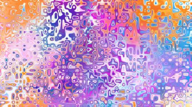 Yumuşak mor ve pembe tonlara sahip soyut organik hücresel doku, sıvı mozaik desen ve rüya gibi dijital yüzey