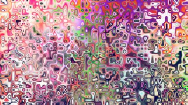 Yumuşak mor ve pembe tonlara sahip soyut organik hücresel doku, sıvı mozaik desen ve rüya gibi dijital yüzey