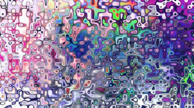 Yumuşak mor ve pembe tonlara sahip soyut organik hücresel doku, sıvı mozaik desen ve rüya gibi dijital yüzey