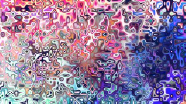 Yumuşak mor ve pembe tonlara sahip soyut organik hücresel doku, sıvı mozaik desen ve rüya gibi dijital yüzey