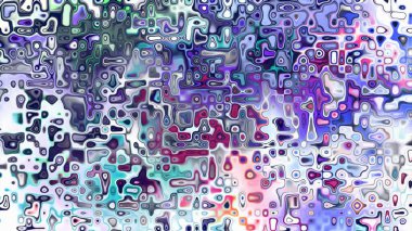 Yumuşak mor ve pembe tonlara sahip soyut organik hücresel doku, sıvı mozaik desen ve rüya gibi dijital yüzey