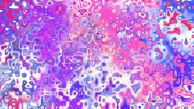 Yumuşak mor ve pembe tonlara sahip soyut organik hücresel doku, sıvı mozaik desen ve rüya gibi dijital yüzey