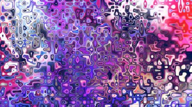 Yumuşak mor ve pembe tonlara sahip soyut organik hücresel doku, sıvı mozaik desen ve rüya gibi dijital yüzey