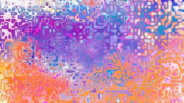 Yumuşak mor ve pembe tonlara sahip soyut organik hücresel doku, sıvı mozaik desen ve rüya gibi dijital yüzey