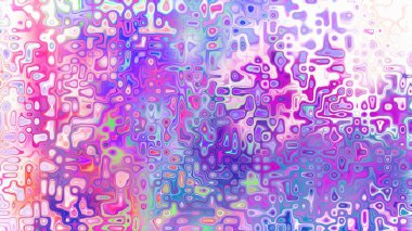 Yumuşak mor ve pembe tonlara sahip soyut organik hücresel doku, sıvı mozaik desen ve rüya gibi dijital yüzey