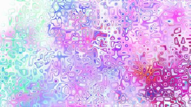 Yumuşak mor ve pembe tonlara sahip soyut organik hücresel doku, sıvı mozaik desen ve rüya gibi dijital yüzey