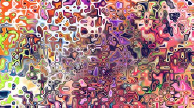 Yumuşak mor ve pembe tonlara sahip soyut organik hücresel doku, sıvı mozaik desen ve rüya gibi dijital yüzey