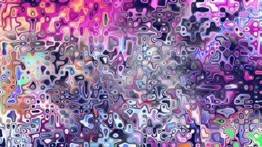 Yumuşak mor ve pembe tonlara sahip soyut organik hücresel doku, sıvı mozaik desen ve rüya gibi dijital yüzey