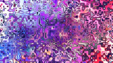 Yumuşak mor ve pembe tonlara sahip soyut organik hücresel doku, sıvı mozaik desen ve rüya gibi dijital yüzey