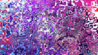 Yumuşak mor ve pembe tonlara sahip soyut organik hücresel doku, sıvı mozaik desen ve rüya gibi dijital yüzey